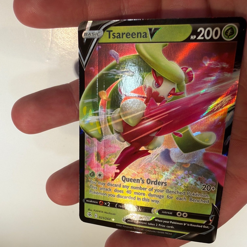 Pokemon TCG Tsareena V 021/264 Fusion Strike Ultra Rare Holo NM - Picture 4 of 4